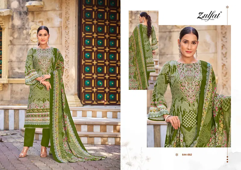 Meher by Zulfat Pure Cotton Printed Dress Material Wholesalers In Delhi
